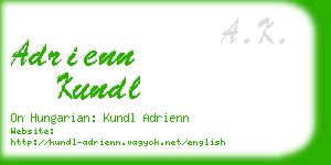 adrienn kundl business card